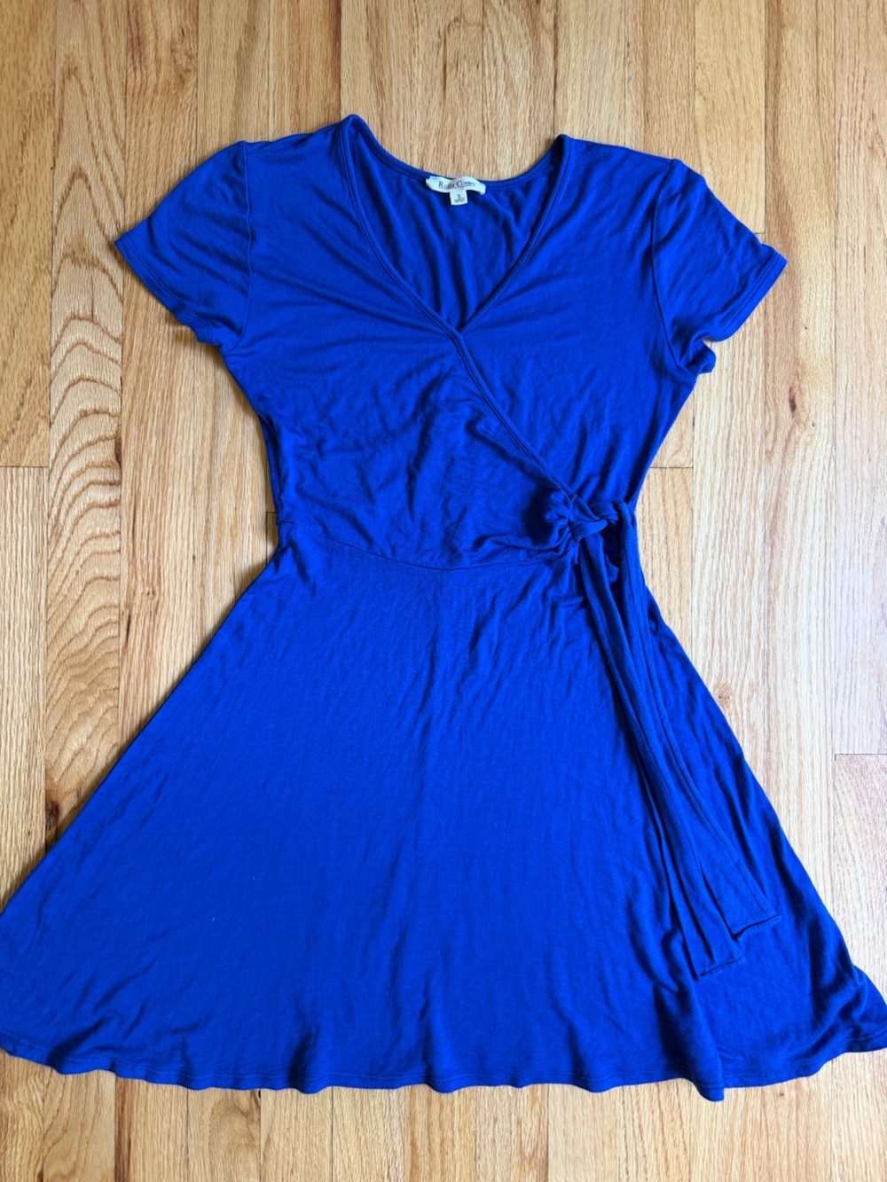 Rolla Coster Vintage Women's Royal Blue Short Sleeve Wrap Dress